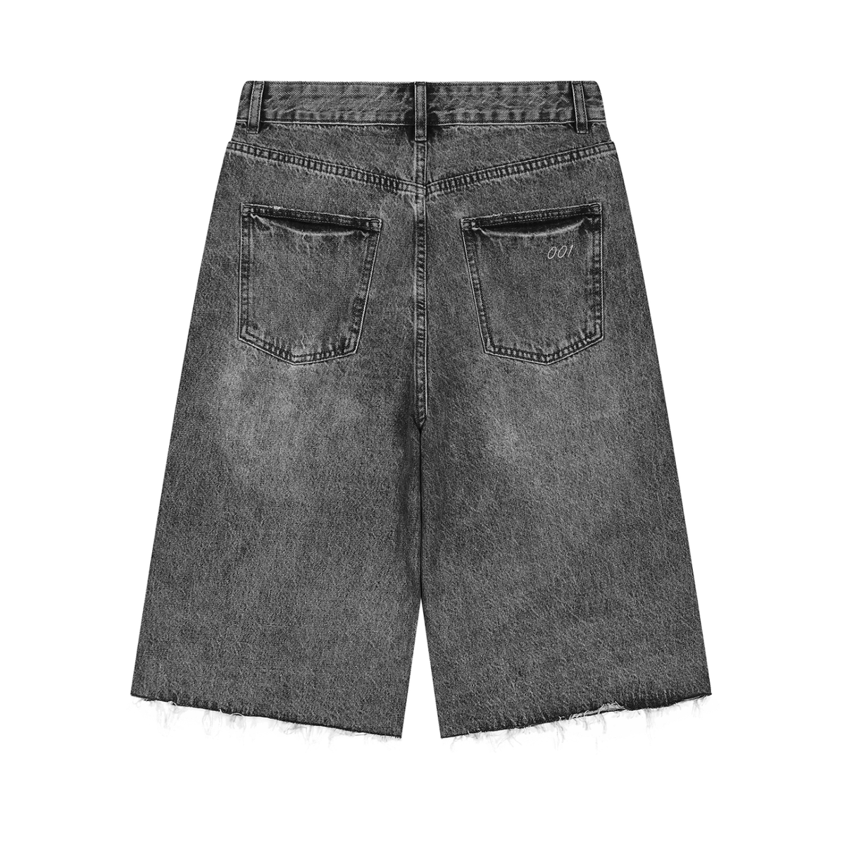 001 Men's Vintage Wide Leg Denim Shorts