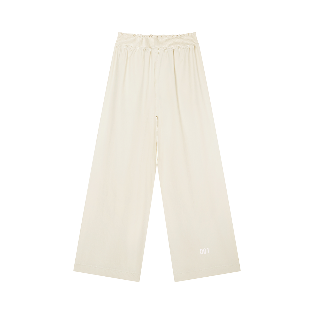 001 Hose mit weitem Bein und hoher Taille