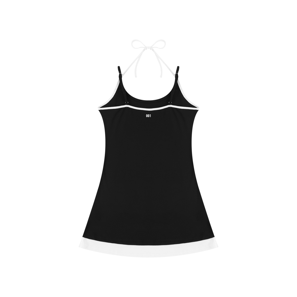001 Halter-Tied Dress