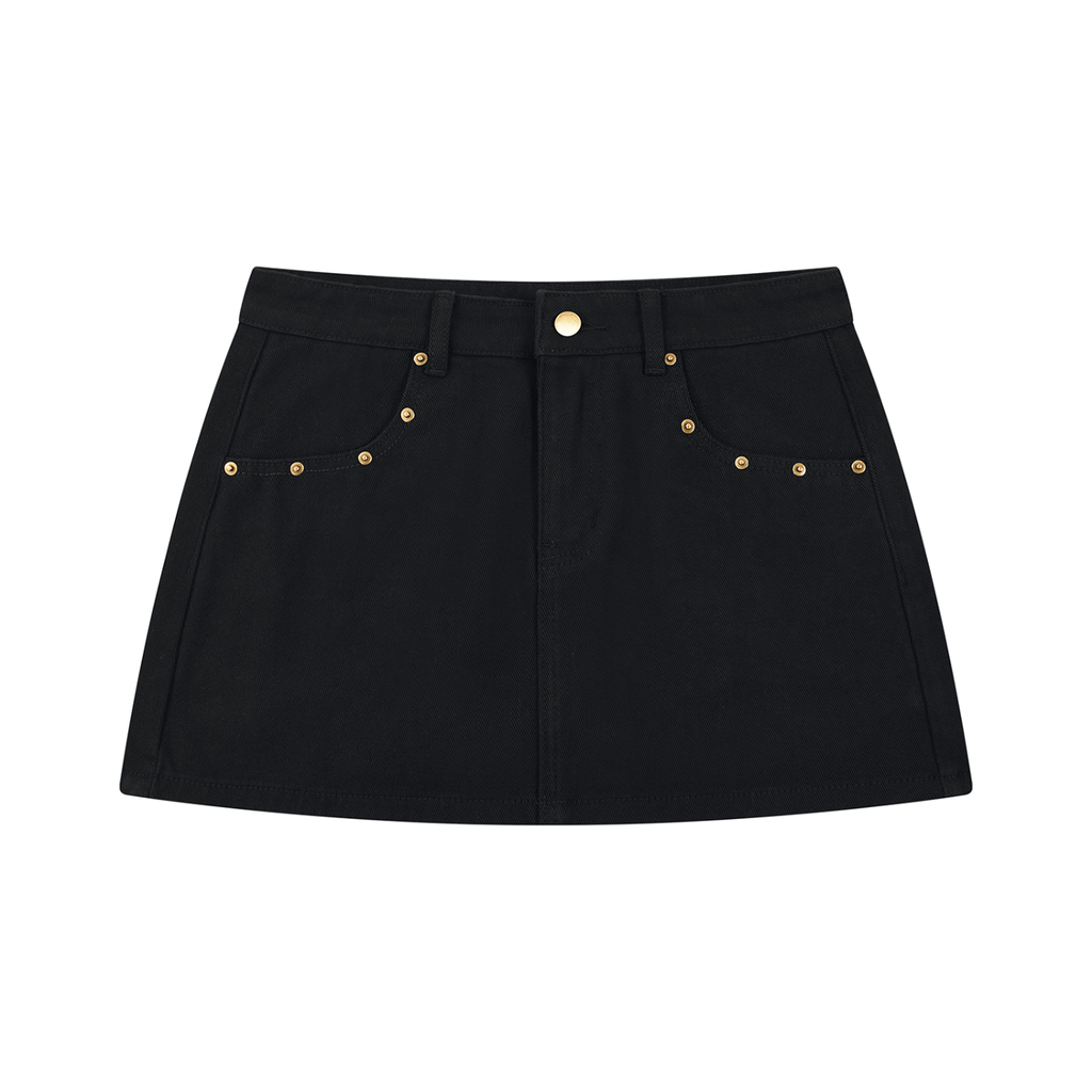 001 Jean Studded Mini
