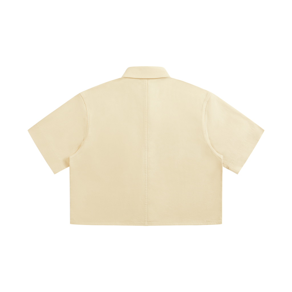 001 Cropped Button-up