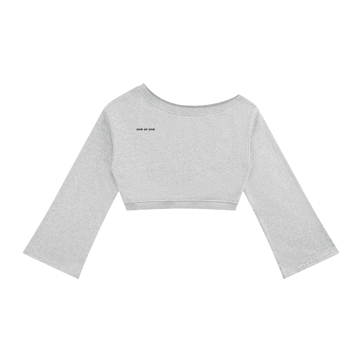 001 Off Shoulder Cropped Sweater