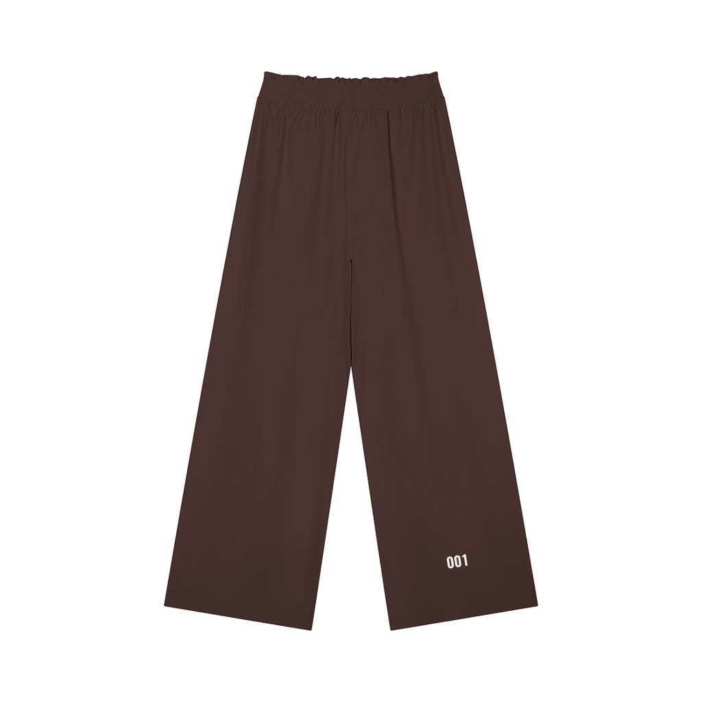001 Hose mit weitem Bein und hoher Taille