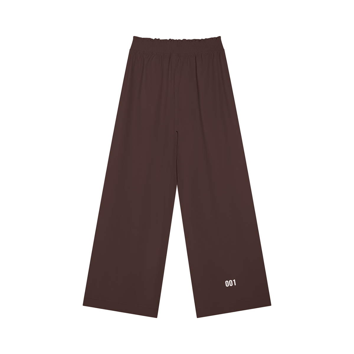 001 Hose mit weitem Bein und hoher Taille