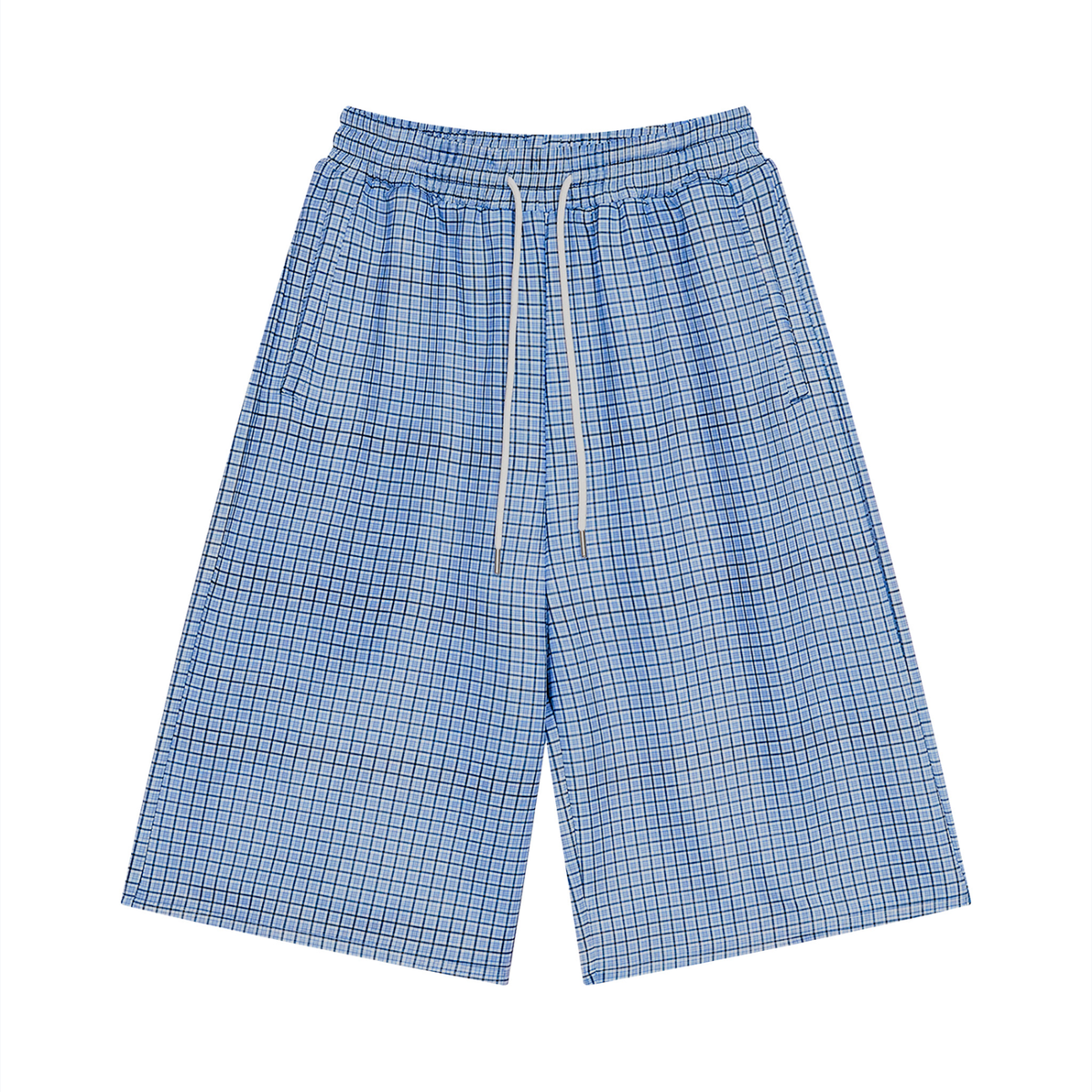 001 Men's Plaid Cropped Short