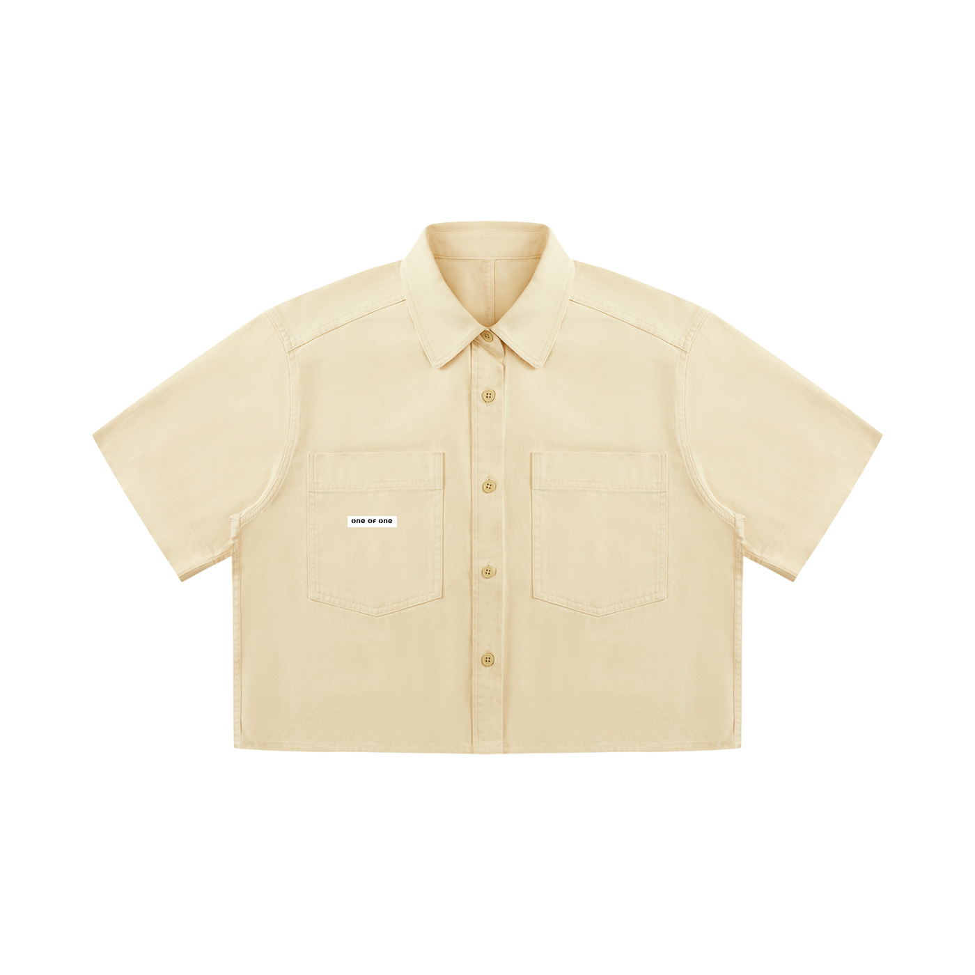 001 Cropped Button-up