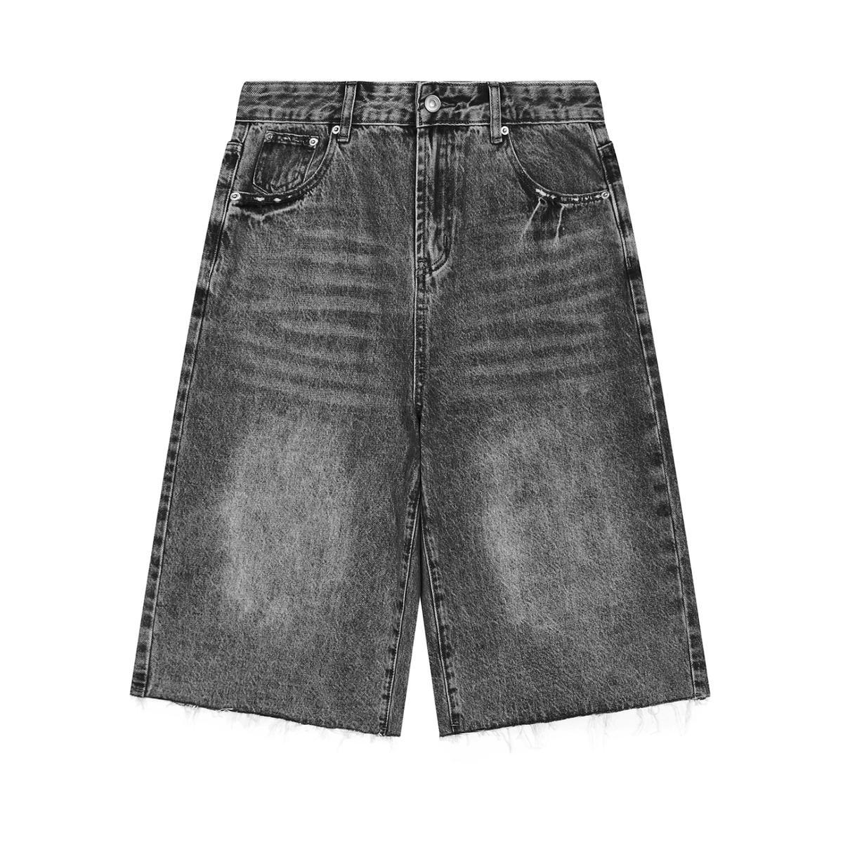 001 Men's Vintage Wide Leg Denim Shorts