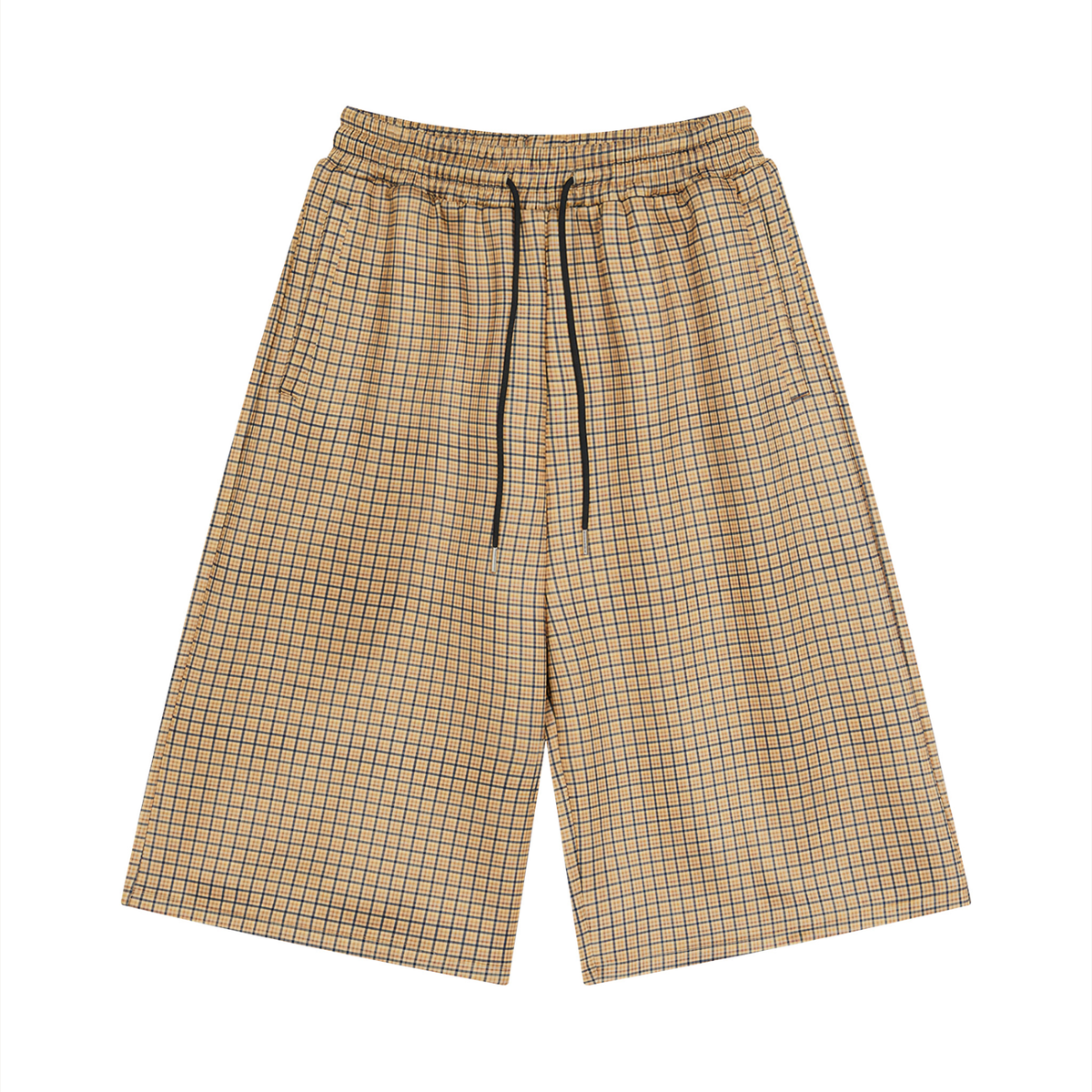001 Men's Plaid Cropped Short