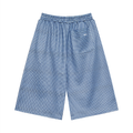 001 Men's Plaid Cropped Short