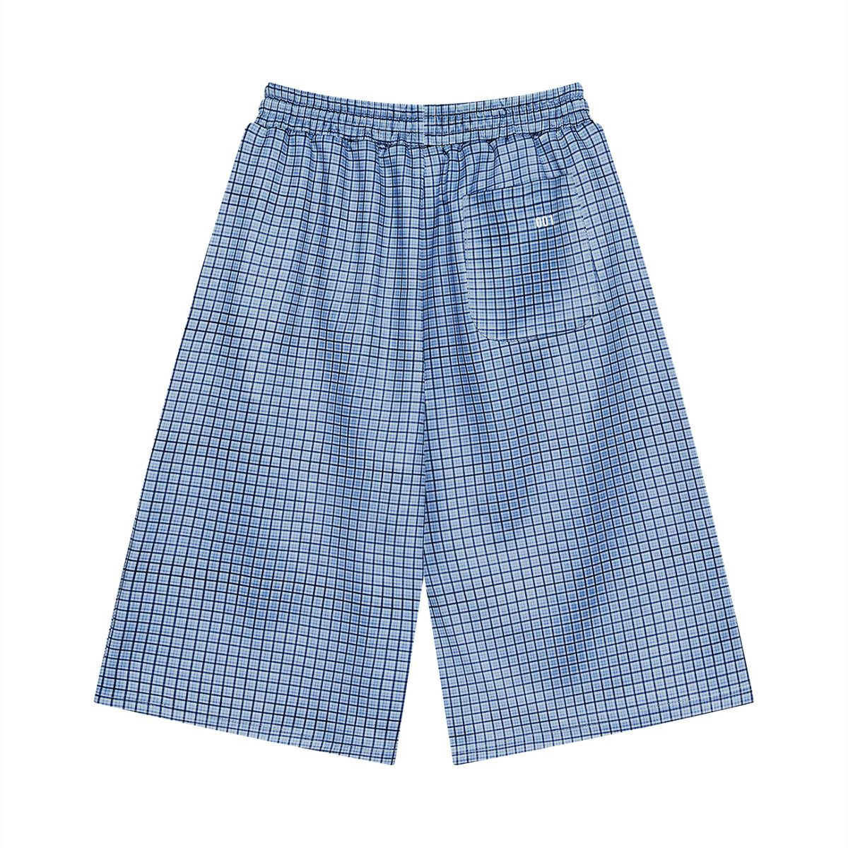 001 Men's Plaid Cropped Short
