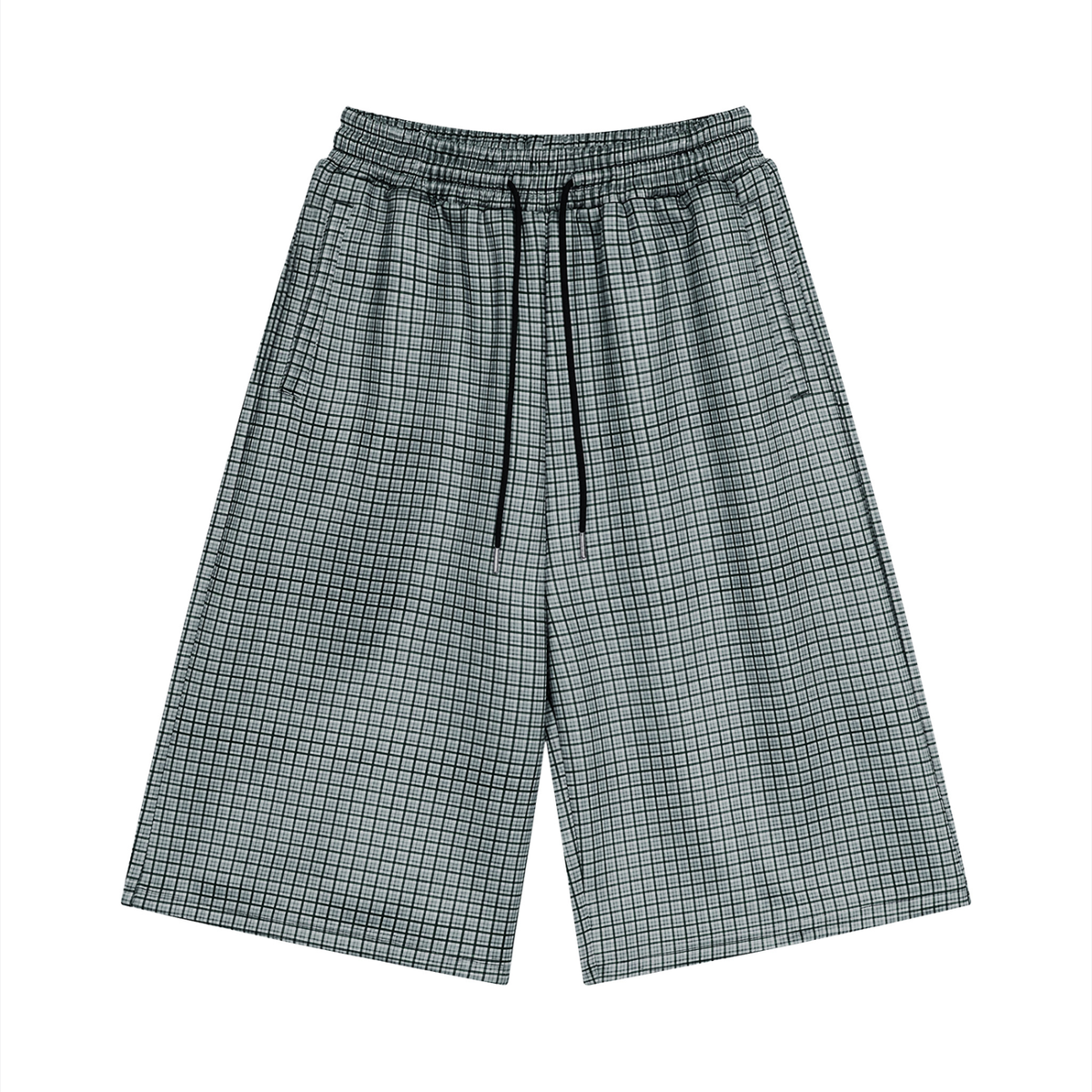 001 Men's Plaid Cropped Short