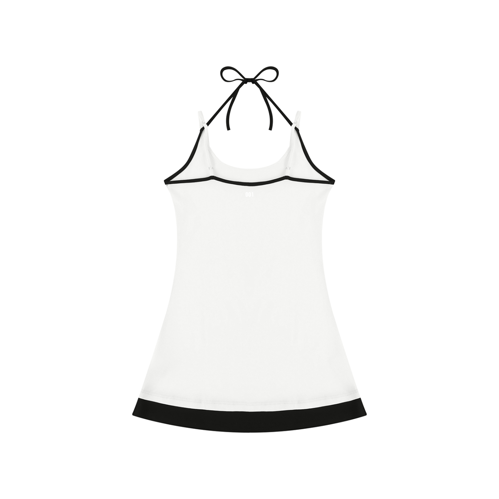 001 Halter-Tied Dress