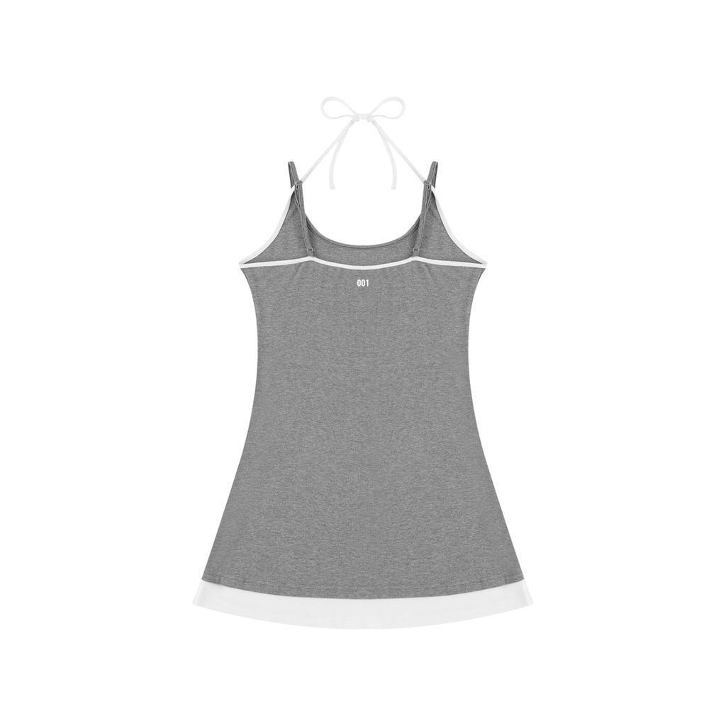 001 Halter-Tied Dress