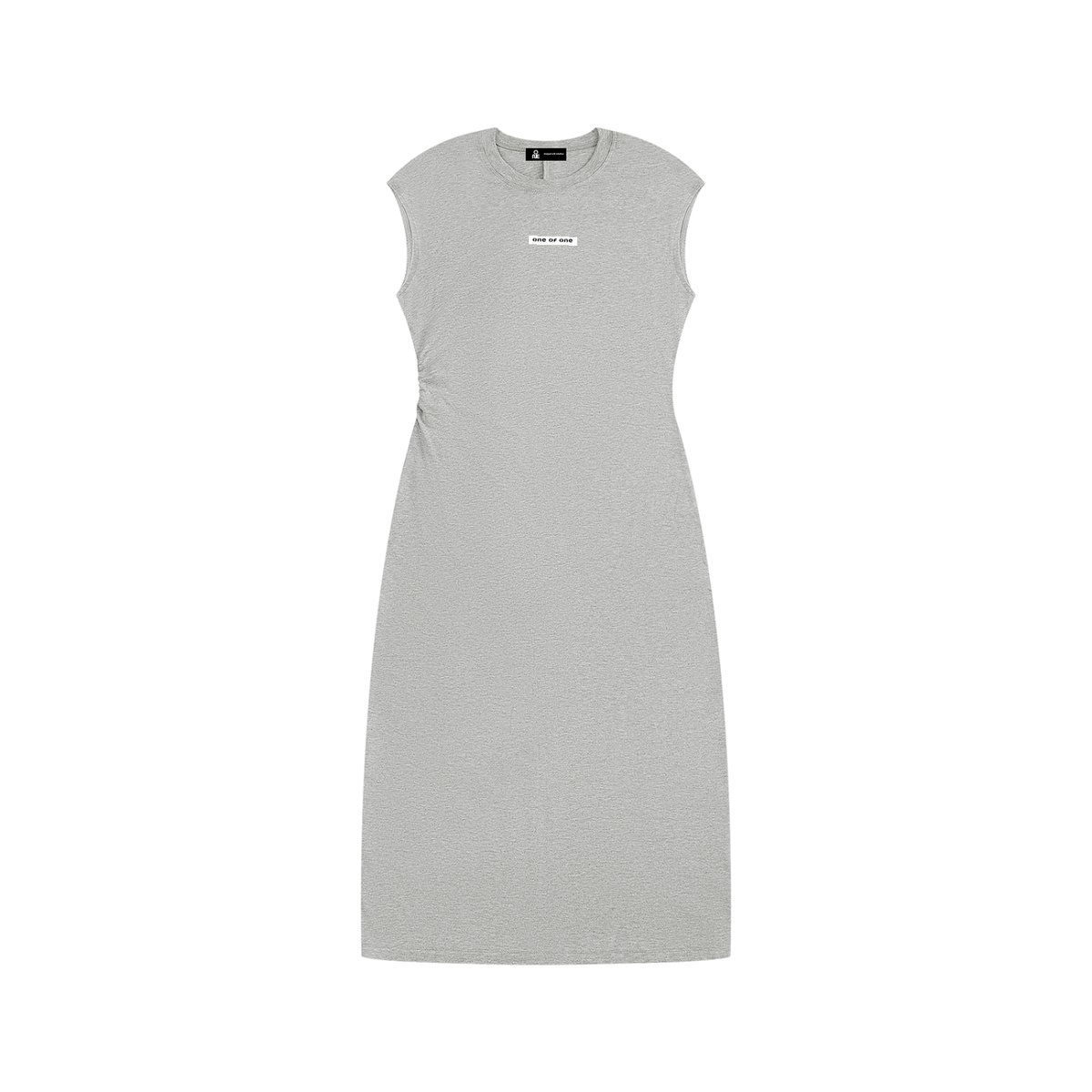 001 Ruched Sleeveless Dress